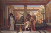Alma-Tadema, Sir Lawrence Gustave Boulanger,The Rehearsal in the House of the Tragic Poet (mk23) oil